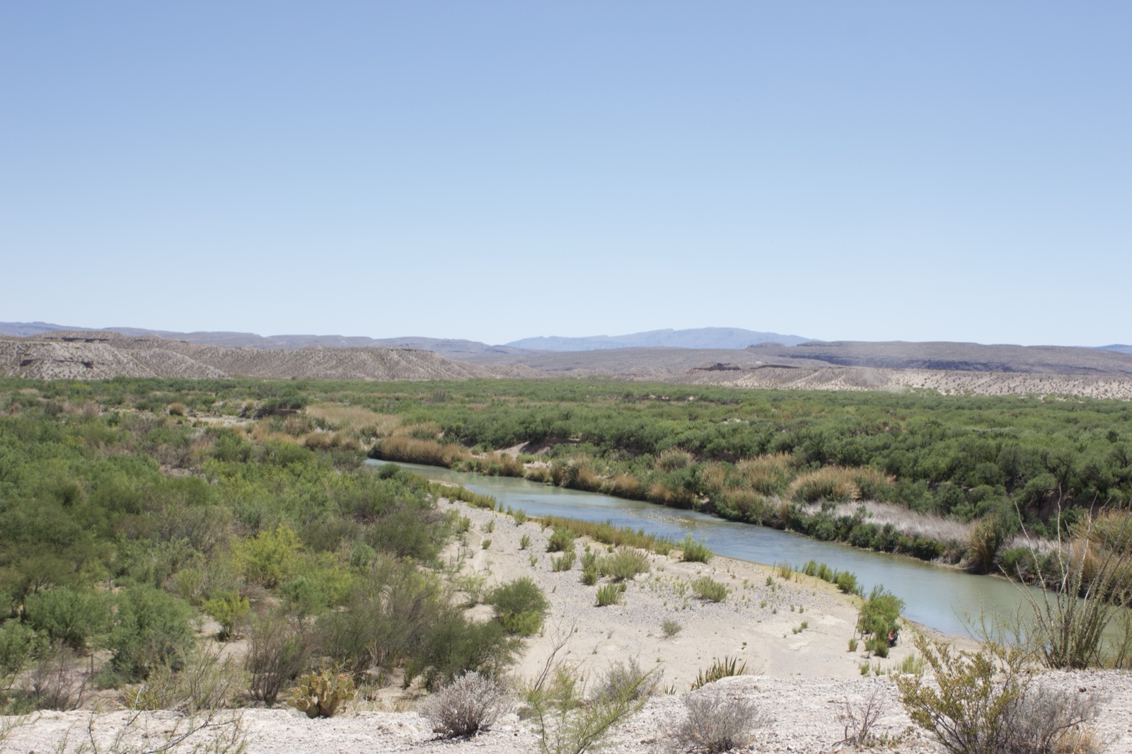 Desert River Valley Landscape