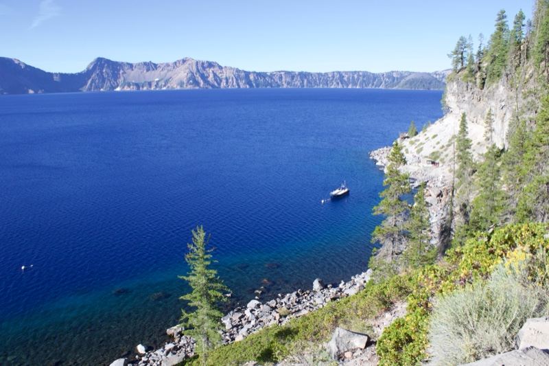 Crater Lake Deep Blue Vista