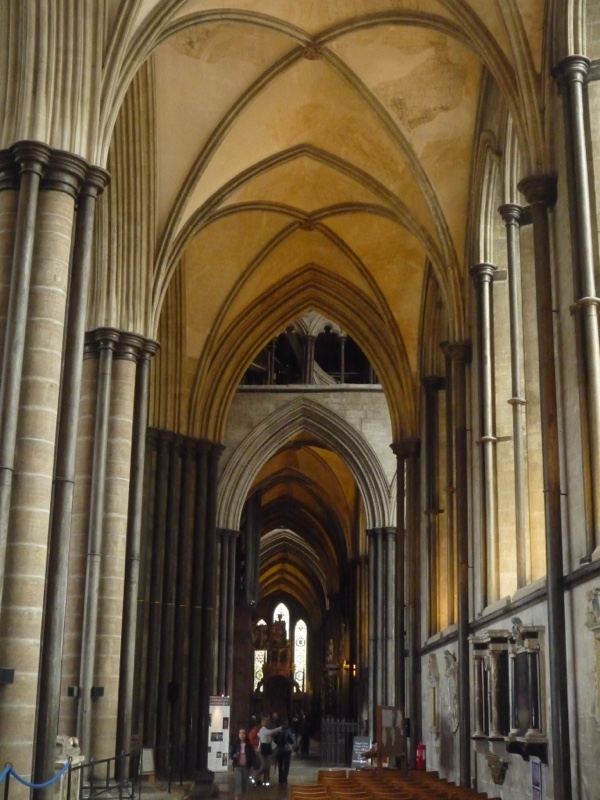 Gothic Cathedral Nave Interior Perspective