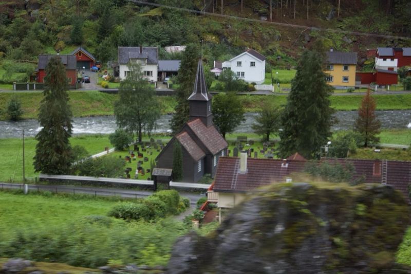 Rural Valley with Church Steeple