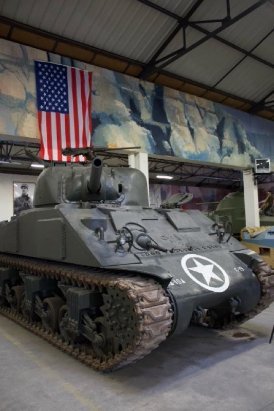 WWII M4 Sherman Tank in Museum