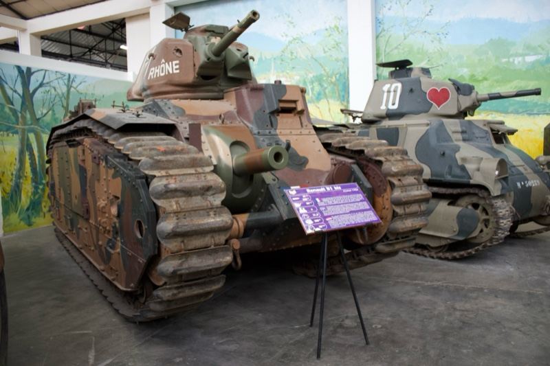 WWII French Tanks in Museum Display