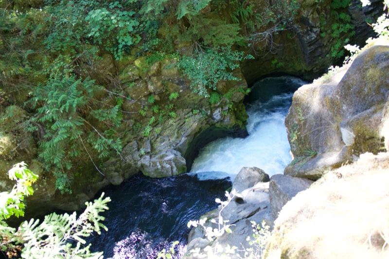 Rushing Waterfall in Rocky Gorge