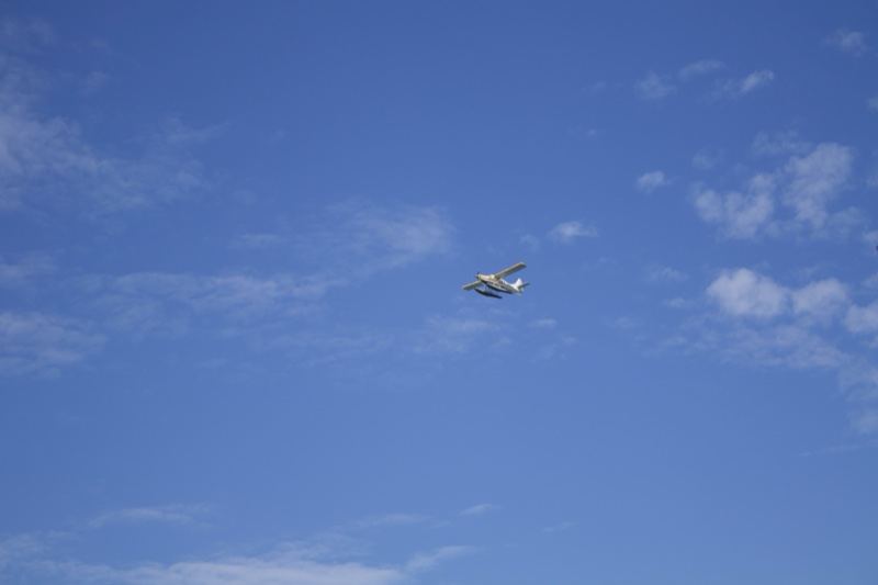 Aircraft Flying in Blue Sky