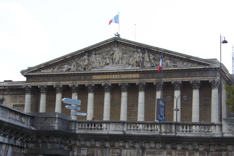 Palais Bourbon French National Assembly facade