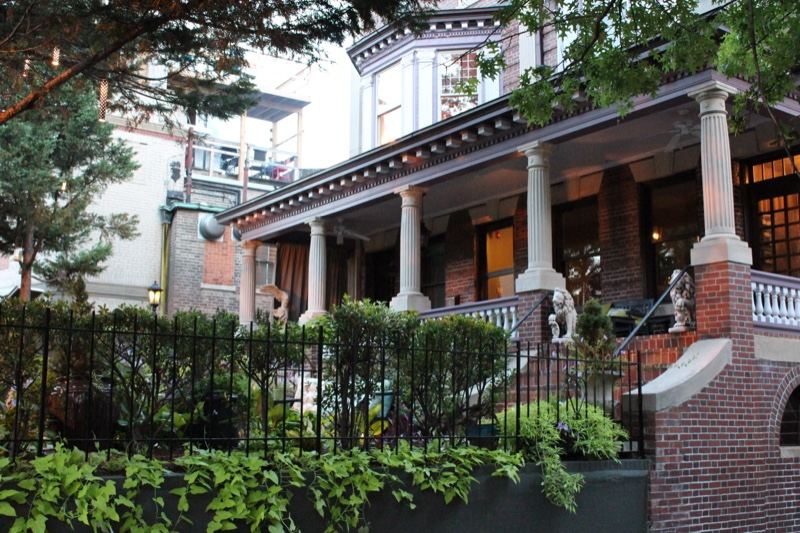Victorian House With Porch And Fence