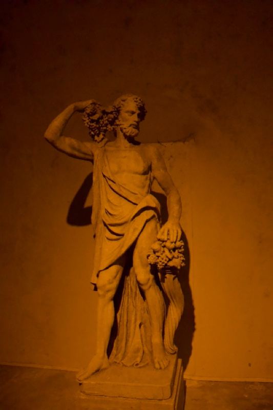 Classical Statue Illuminated Amber