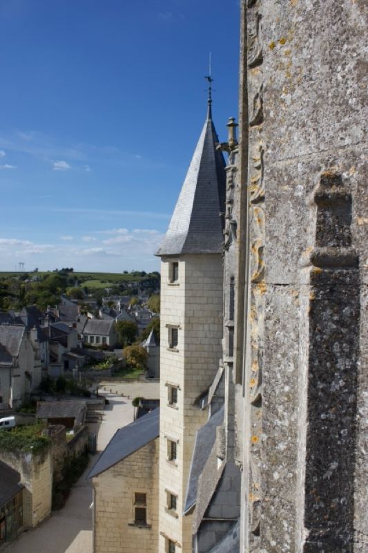 Medieval Tower Over French Village