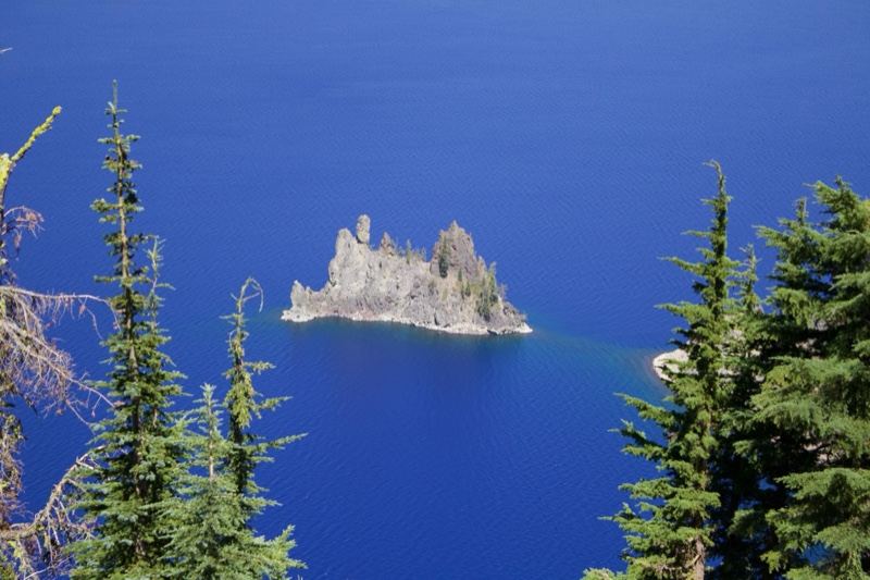 Phantom Ship Island in Crater Lake