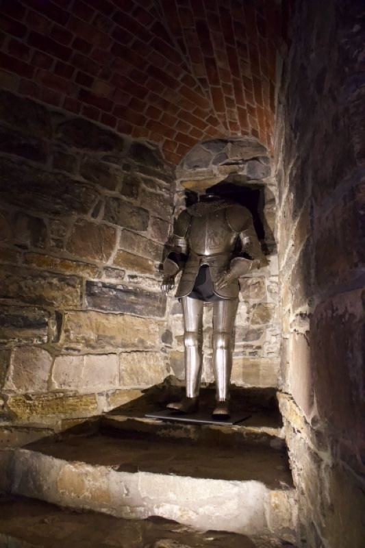 Knight Armor in Stone Stairwell