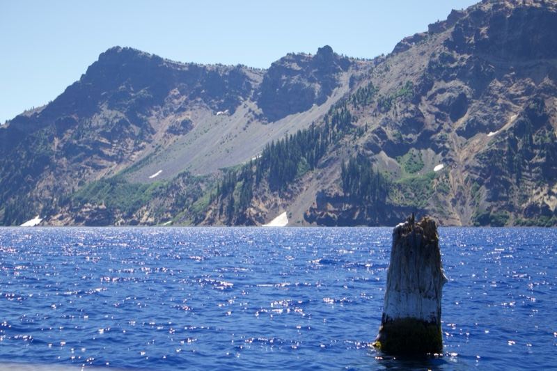 Crater Lake with Mountain Backdrop
