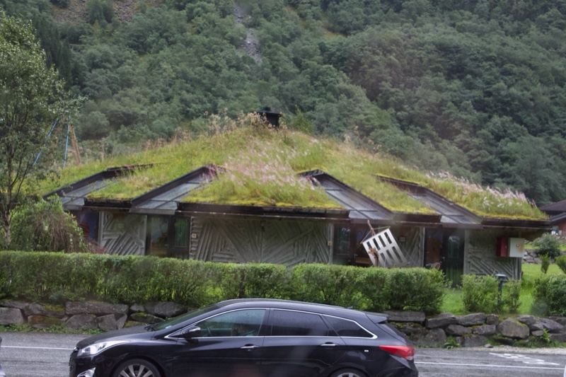 Grass Roof House in Mountain Valley