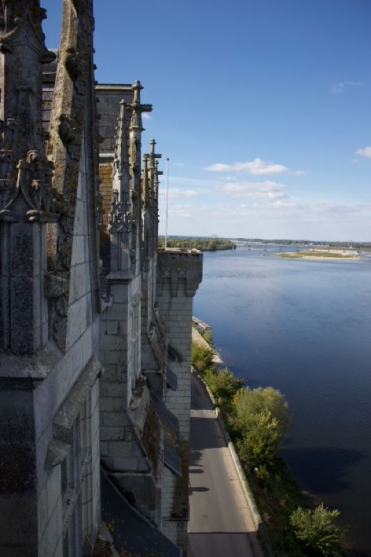Chateau View Over Loire River