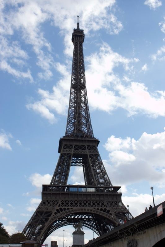 Eiffel Tower Against Blue Sky