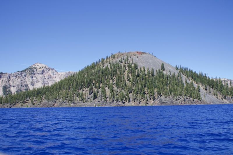 Forested Island in Blue Lake