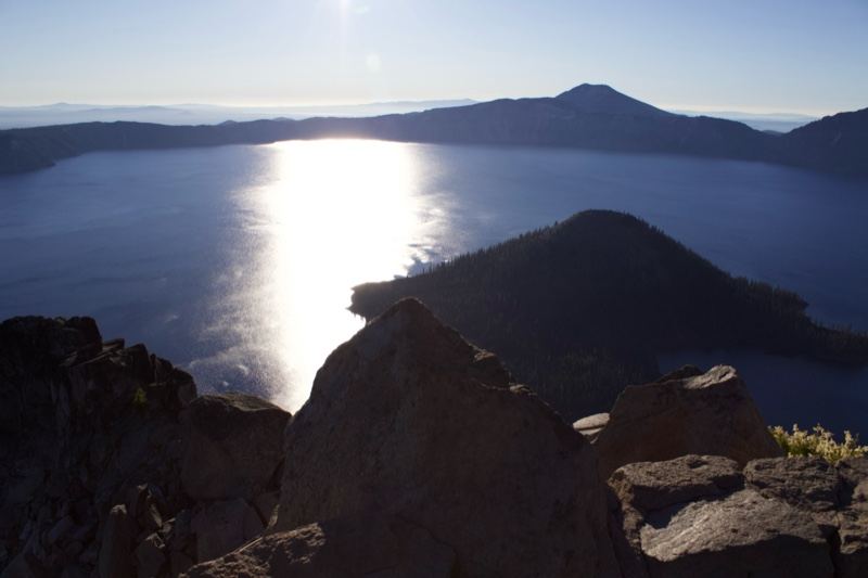 Sun Glint on Crater Lake