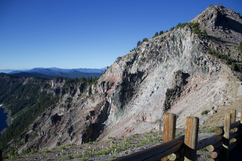 Rugged Mountain Cliff Overlooking Valley