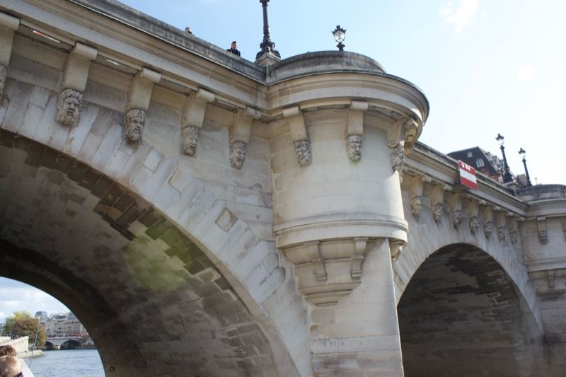Stone Bridge Arches Paris River View