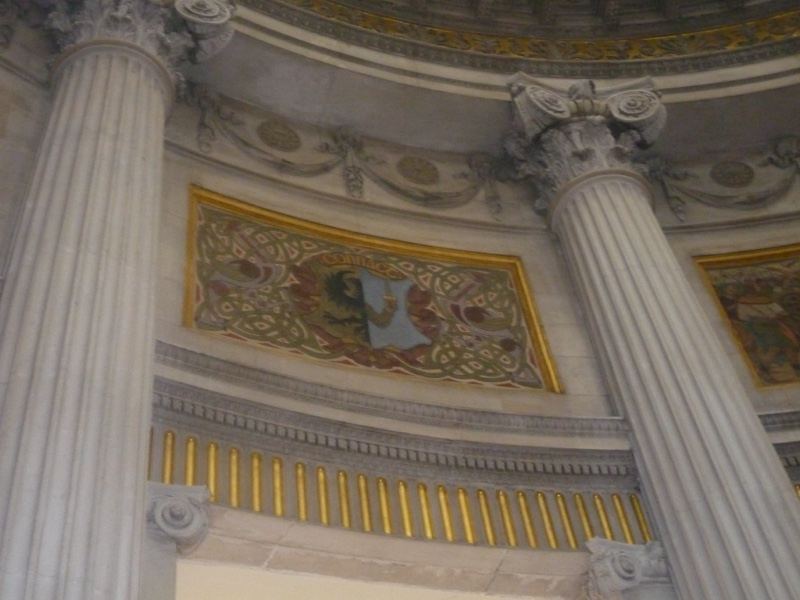 Ornate Interior Columns And Fresco