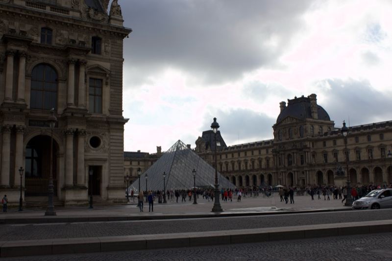 Louvre Pyramid Courtyard Paris