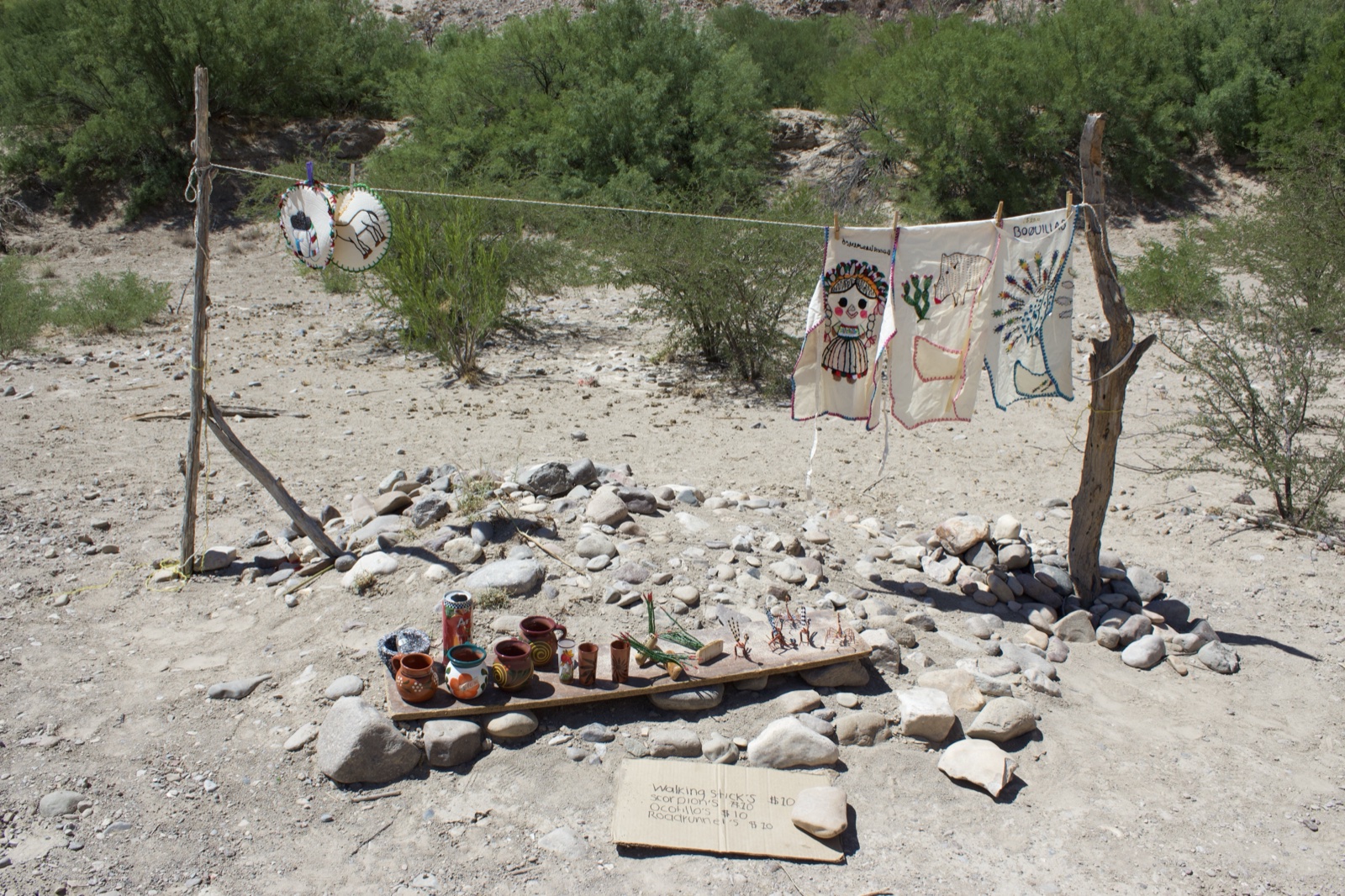 Desert Artifacts Display Outdoors