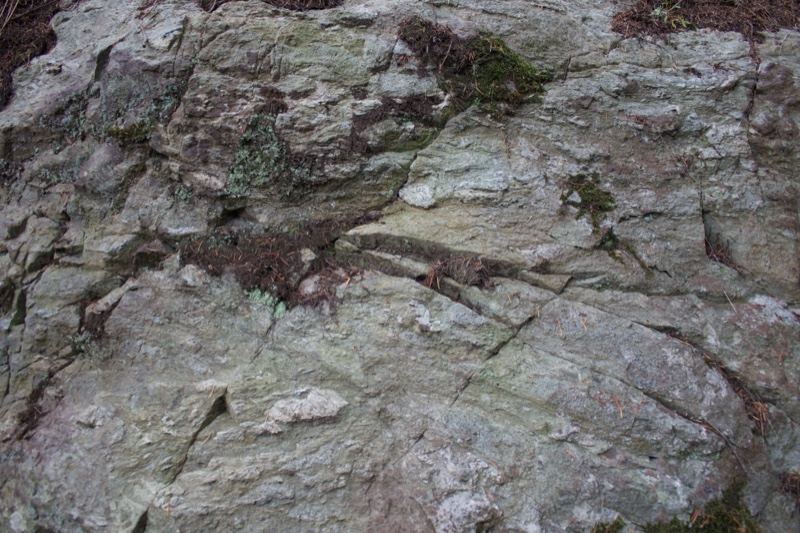 Rough Rocky Cliff Face with Moss