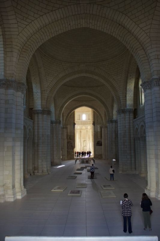 Interior nave of grand arched hall