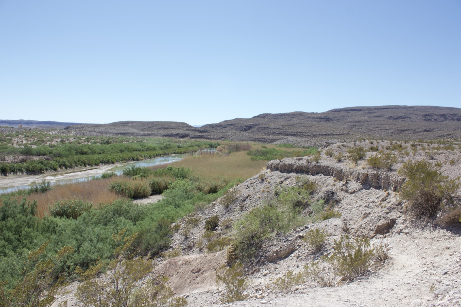 Desert River Valley Landscape