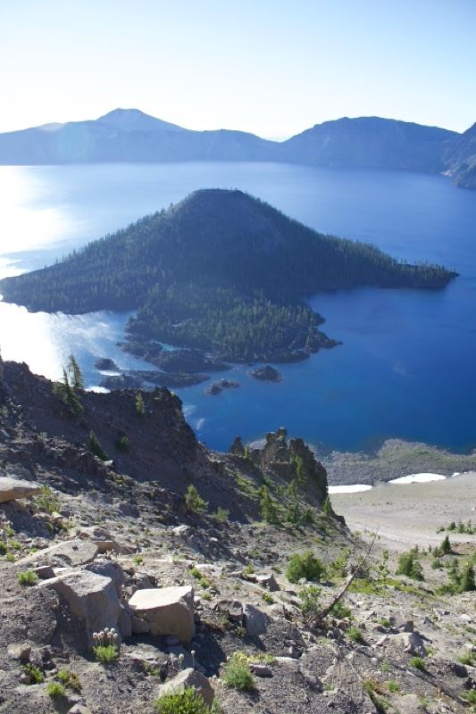 Wizard Island Over Crater Lake