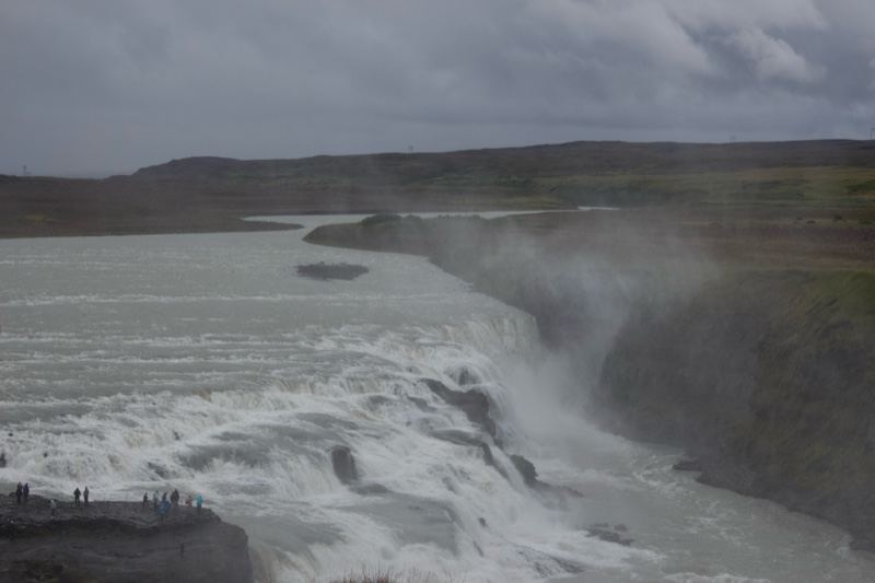 Gullfoss Waterfall Iceland Overcast