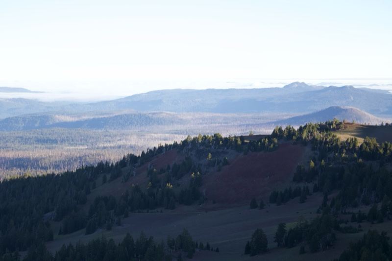 Mountain Vista Over Forested Hills