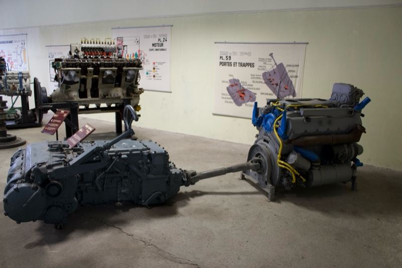 Museum Display of Large Military Engines