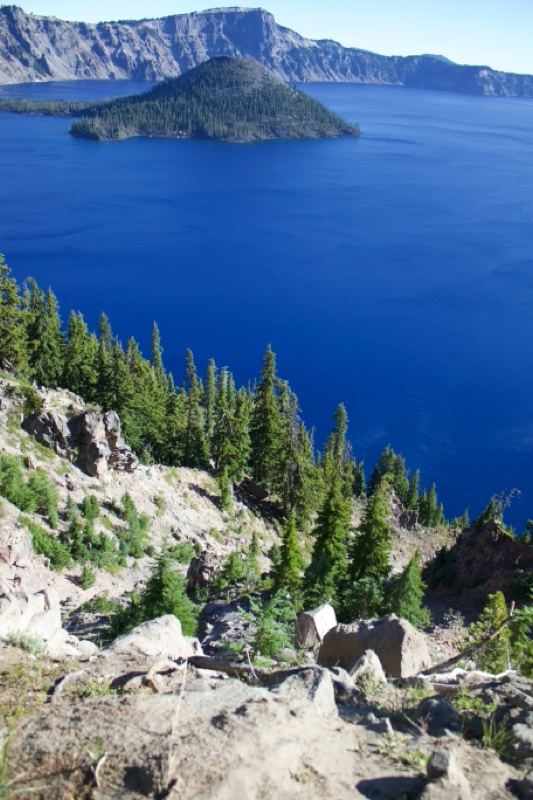 Crater Lake with Wizard Island View
