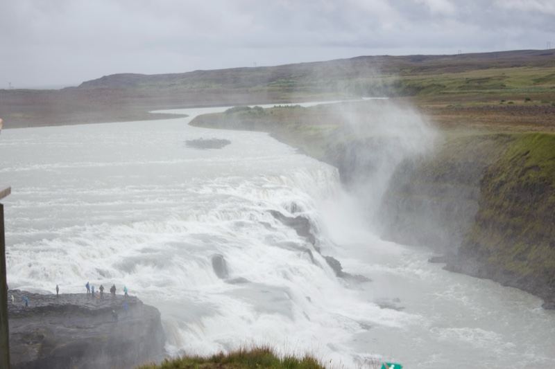 Gullfoss Waterfall Iceland Misty View