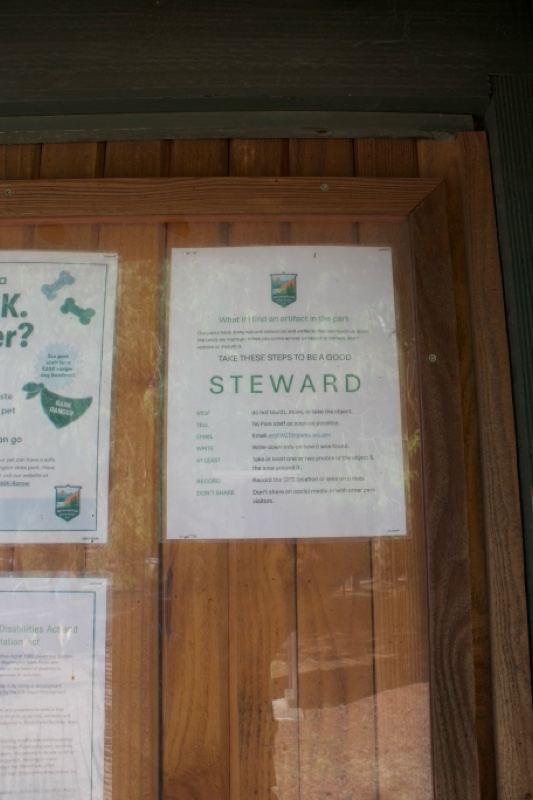 Park Steward Notice Board Close-up