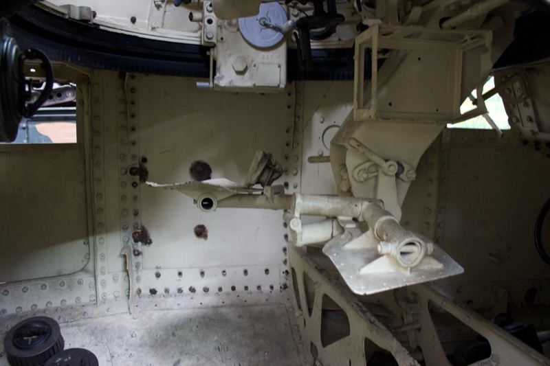 Tank interior metal compartment