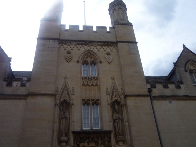 Gothic Stone University Building Facade