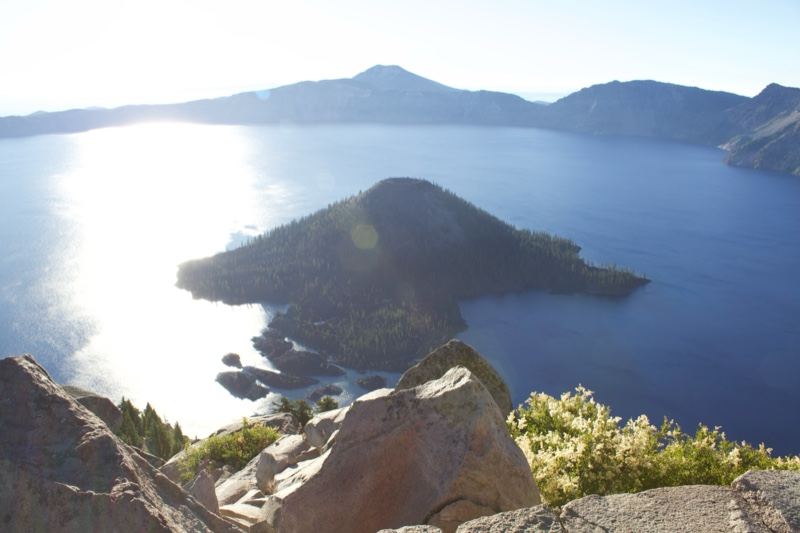Crater Lake with Wizard Island View