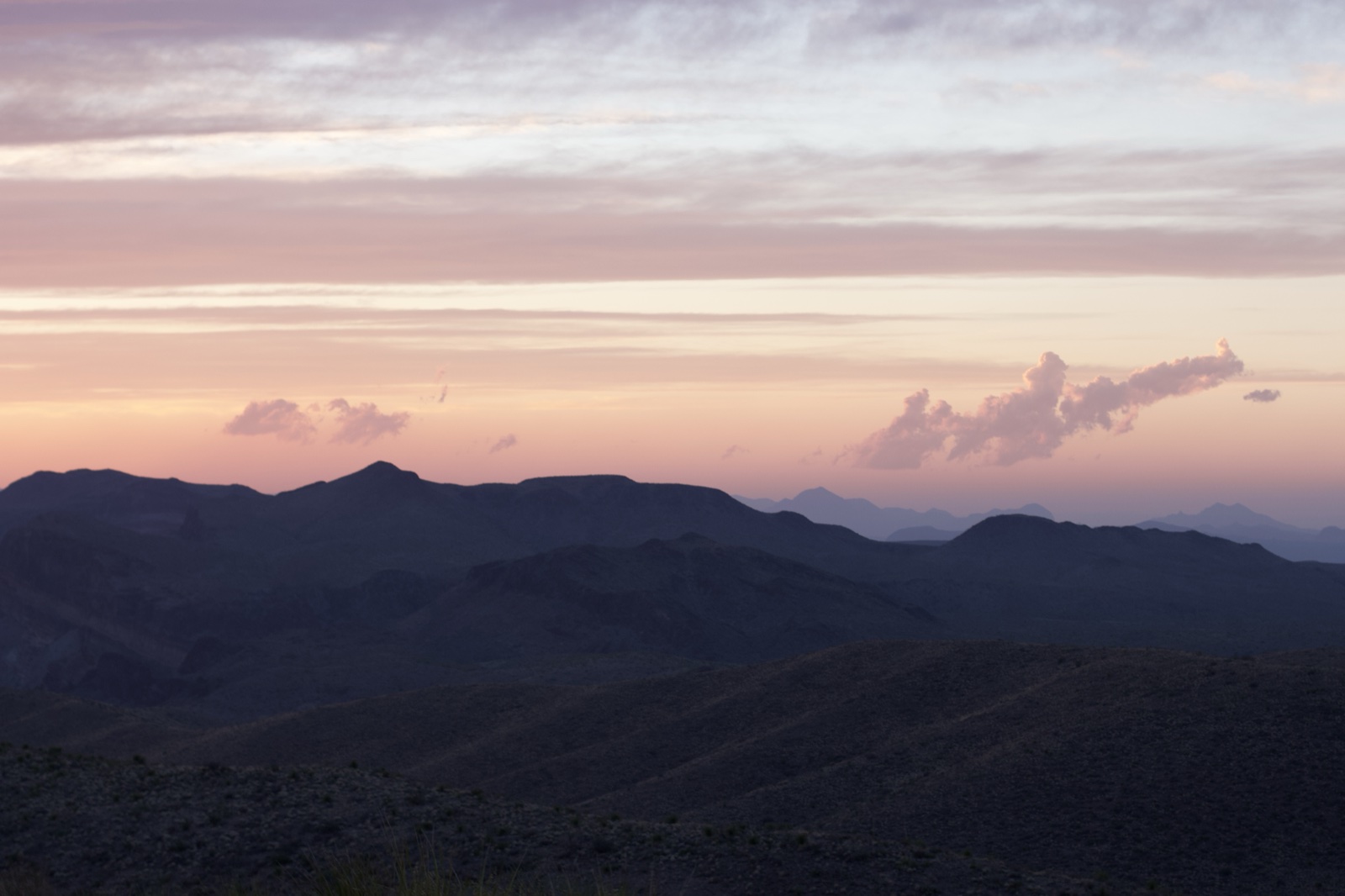 Mountain Silhouette at Twilight