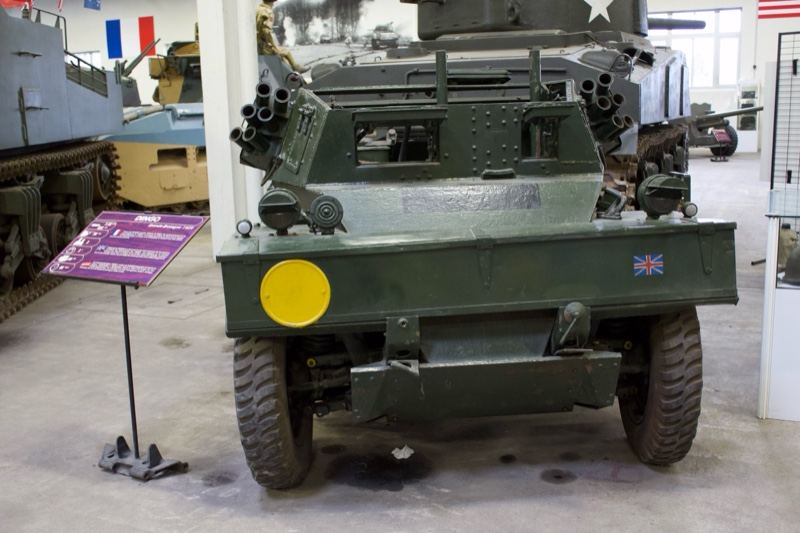 WWII Armored Car in Museum Display