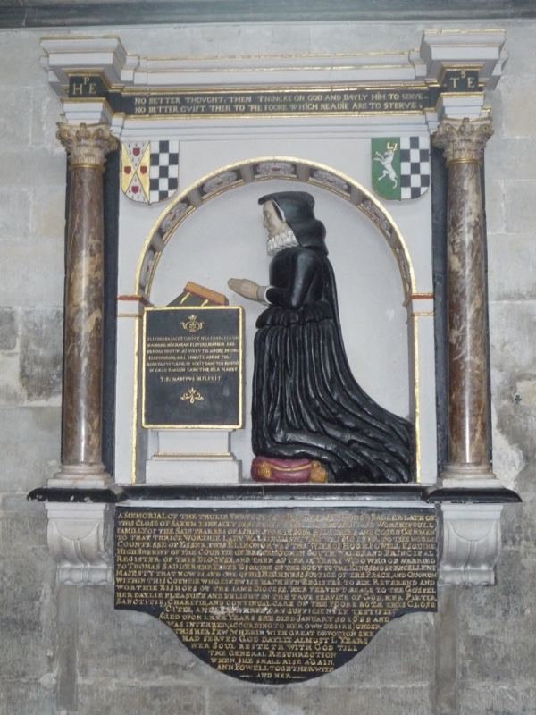Memorial Effigy of Woman in Church Niche