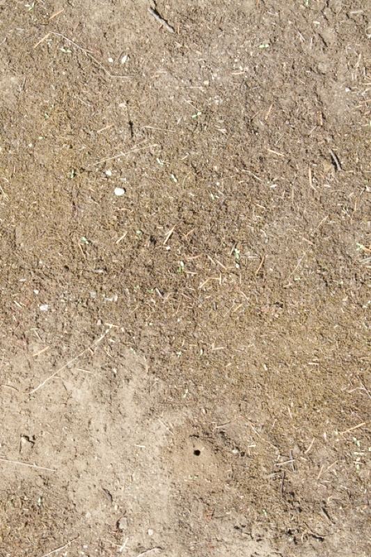 Dry dirt ground top view texture