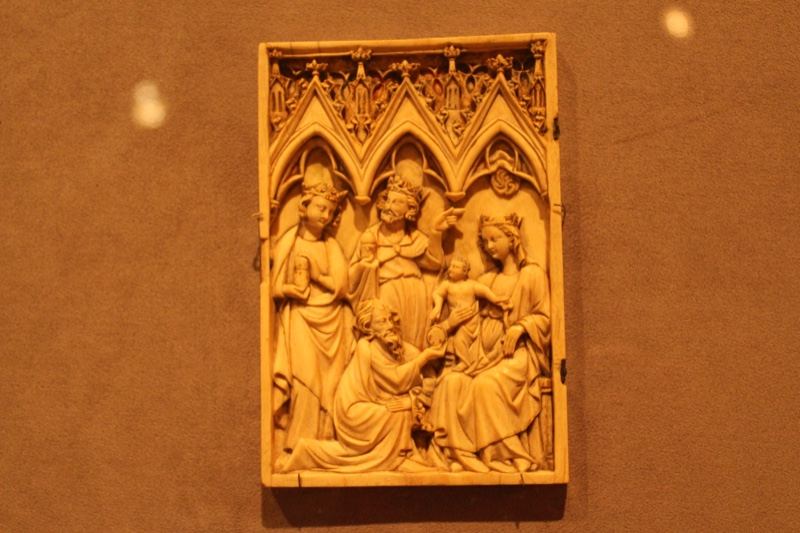 Gothic Ivory Relief Panel Carving