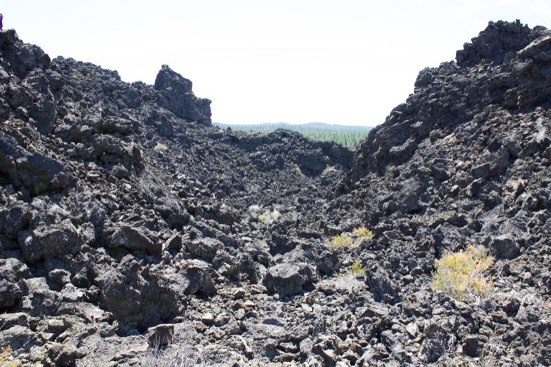 Volcanic Lava Field Rocky Terrain