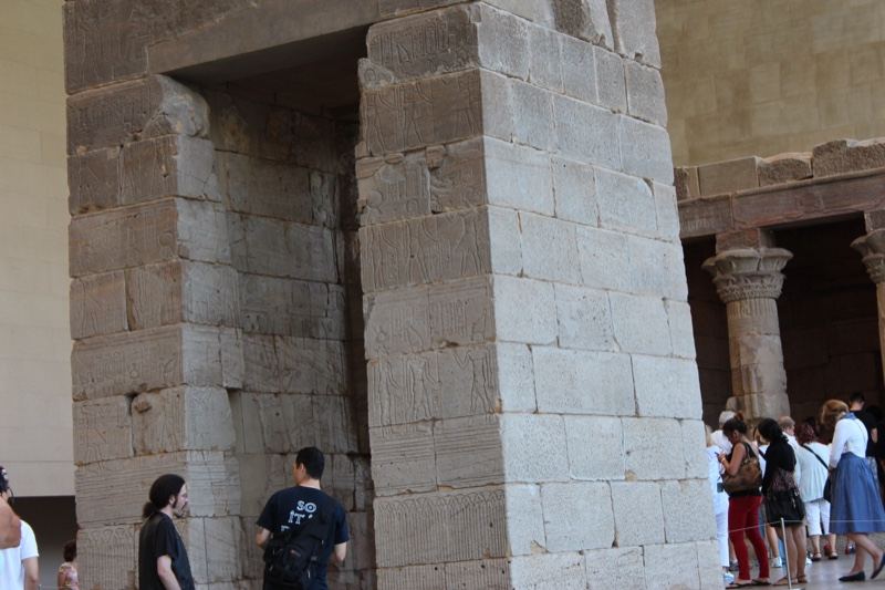 Ancient Stone Doorway in Museum Hall