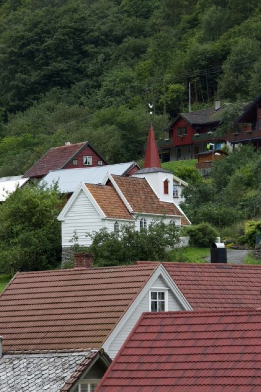 Hillside Houses and Church Village