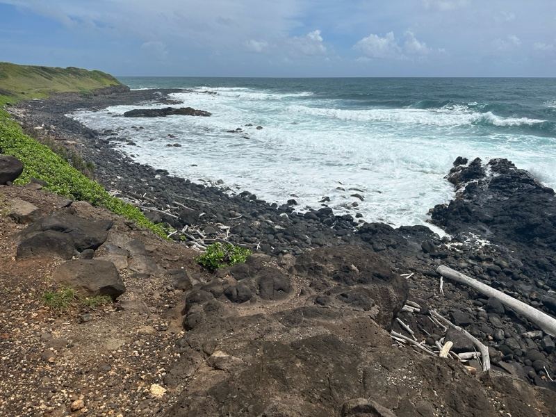 Rocky Coastline With Ocean Waves