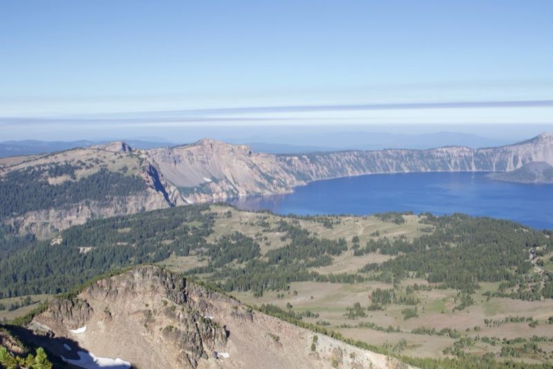 Crater Lake Vista From Rim