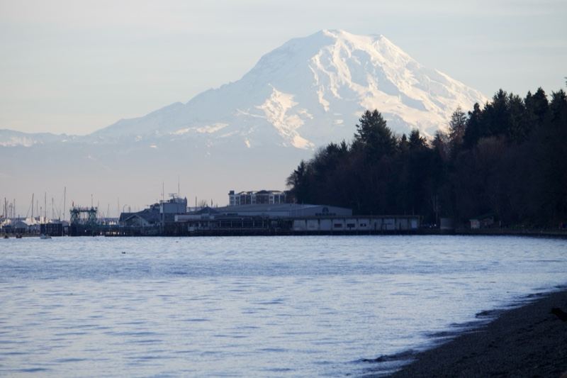 Mount Rainier Over Puget Sound