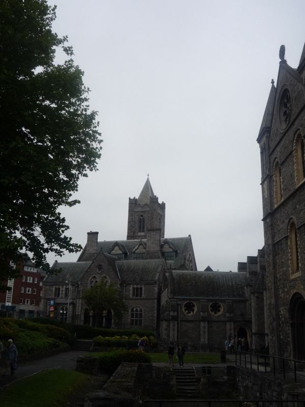 Gothic Church Courtyard Dublin